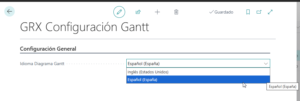 Galarux Gantt parameters